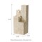 34.00"H Mid-Century Modern 4-Tier Faux Terrazzo Geometric Square Column Polyresin Outdoor Floor Fountain with Pump and LED Light